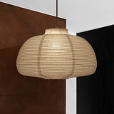 Aurevinae | Contemporary Paper Fabric Pendant Light with Soft Glow for Dining Rooms and Bedrooms
