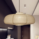 Aurevinae | Contemporary Paper Fabric Pendant Light with Soft Glow for Dining Rooms and Bedrooms