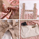 Molixa | Floral Cotton Kitchen Apron with Pockets for Cooking, Baking and Everyday Use