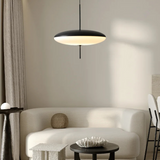 Avelyne | Japandi Eclipse Pendant Light with Acrylic Disc Design for Dining and Living Spaces