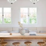 Sirela | Vintage Pumpkin Glass Pendant Light with Coloured Shades for Dining Rooms & Kitchens