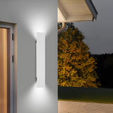 Selvik | Modern Aluminium Outdoor Wall Light with IP65 Rating in Four Lengths for Garden, Patio and Driveway