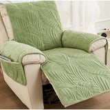 Cozique | Recliner Chair Cover Anti Slip Sofa Protector with Leaf Pattern for Living Room and Home Use