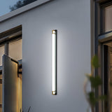Ena | Gold Linear Outdoor Wall Light with IP65 Rating in Five Lengths for Garden, Villa and Patio