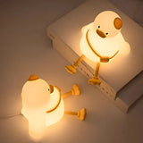 Amoura | Cute LED Night Light Rechargeable Soft Silicone Bedside Lamp