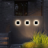 Tarev | Minimalist Round and Square Outdoor LED Wall Light with IP65 Waterproof Rating in Black or White
