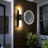 Nalo | Slim Outdoor Wall Light with IP65 Rating in Aluminium and Acrylic with Warm, Neutral or Cool White LED