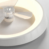 Pelor | Modern Minimalist Ceiling Fan with Stepless Dimmable LED and Remote Control for Bedroom and Living Room