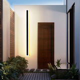 Solvara | Minimalist Black Exterior Wall Light with Integrated LED and Weatherproof IP65 Design