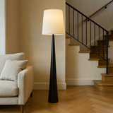 Nora | Scandinavian Minimalist Floor Lamp with Soft Fabric Shade