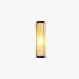 Kelun | Modern Outdoor Wall Light with Ribbed Glass Tube Design and IP65 Rating for Garden and Patio