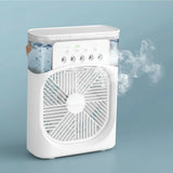 Portable Mini Humidifier Fan – 2-in-1 Desktop Air Cooler
