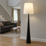 Nora | Scandinavian Minimalist Floor Lamp with Soft Fabric Shade