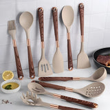 Brylo | Heat-Resistant Silicone Kitchen Utensils Set with Ergonomic Handles