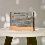 Serenyax | Illuminated Periodic Table Lamp with Real Elements Acrylic Display