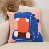 Kelro | Nordic Animal Embroidered Cushion Cover for Sofa Decor