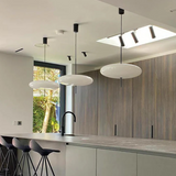Avelyne | Japandi Eclipse Pendant Light with Acrylic Disc Design for Dining and Living Spaces