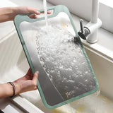 Orzen | Double-Sided Stainless Steel Chopping Board with Rice Husk Side for Safe Cooking