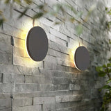 Tarev | Minimalist Round and Square Outdoor LED Wall Light with IP65 Waterproof Rating in Black or White