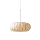 Noreviah | Wabi-Sabi Silk Pendant Light with Fabric Shade for Dining Rooms and Living Spaces