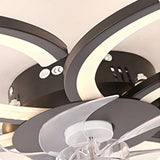Denor | Modern Ceiling Fan with Dimmable LED, Reversible Motor and Remote Control for Living Room and Bedroom