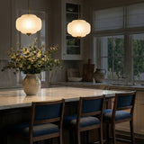 Sirela | Vintage Pumpkin Glass Pendant Light with Coloured Shades for Dining Rooms & Kitchens