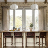 Sirela | Vintage Pumpkin Glass Pendant Light with Coloured Shades for Dining Rooms & Kitchens