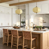 Sirela | Vintage Pumpkin Glass Pendant Light with Coloured Shades for Dining Rooms & Kitchens