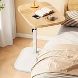 Lorvain | Adjustable Height Side Table in Wood and Metal in Five Colours for Sofa and Bedside Use