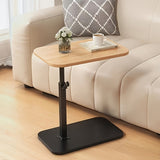 Lorvain | Adjustable Height Side Table in Wood and Metal in Five Colours for Sofa and Bedside Use