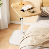 Lorvain | Adjustable Height Side Table in Wood and Metal in Five Colours for Sofa and Bedside Use