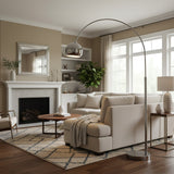 Meliora | Adjustable Metal Floor Light with Telescopic Arm for Living Rooms and Bedrooms