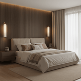 Solvane | Luxury Cylindrical Glass Wall Sconce with GU10 LED Fitting for Modern Interiors