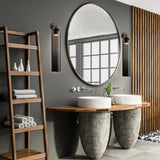 Solvane | Luxury Cylindrical Glass Wall Sconce with GU10 LED Fitting for Modern Interiors