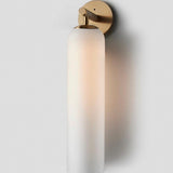 Solvane | Luxury Cylindrical Glass Wall Sconce with GU10 LED Fitting for Modern Interiors