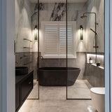 Solvane | Luxury Cylindrical Glass Wall Sconce with GU10 LED Fitting for Modern Interiors