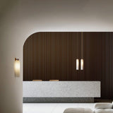Solvane | Luxury Cylindrical Glass Wall Sconce with GU10 LED Fitting for Modern Interiors