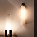 Solvane | Luxury Cylindrical Glass Wall Sconce with GU10 LED Fitting for Modern Interiors