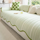 Sireva | Modern Sofa Protector with Soft Microfiber Fabric and Herringbone Design