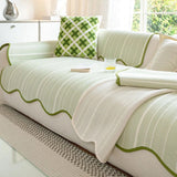 Sireva | Modern Sofa Protector with Soft Microfiber Fabric and Herringbone Design