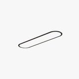 Serava | Luxury Thin Oval Ceiling Light Modern Minimalist LED Flush Mount for Living Room and Bedroom