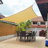 Valior | UV Shade Sail Canopy in Grey and Beige for Garden, Patio and Balcony, Triangle and Rectangle