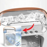 Portable Mini Humidifier Fan – 2-in-1 Desktop Air Cooler