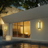 Sava | Black Aluminium Outdoor Wall Light with IP65 Rating in Two Sizes for Garden, Patio and Entrance