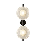 Noreva | Sculptural Glass Wall Light with Integrated LED for Modern Interior Lighting
