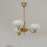 Lioraen | Modern Deco Glass Chandelier in Gold or Chrome Finish for Contemporary Interiors