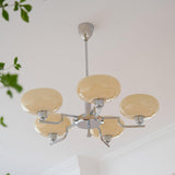 Lioraen | Modern Deco Glass Chandelier in Gold or Chrome Finish for Contemporary Interiors