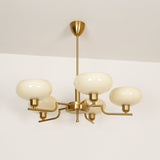 Lioraen | Modern Deco Glass Chandelier in Gold or Chrome Finish for Contemporary Interiors