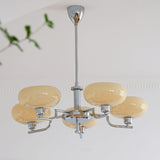 Lioraen | Modern Deco Glass Chandelier in Gold or Chrome Finish for Contemporary Interiors
