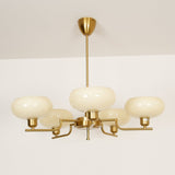 Lioraen | Modern Deco Glass Chandelier in Gold or Chrome Finish for Contemporary Interiors